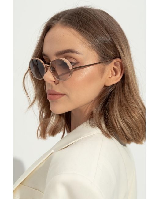 Linda Farrow Pink Finn Oval Frame Sunglasses for men