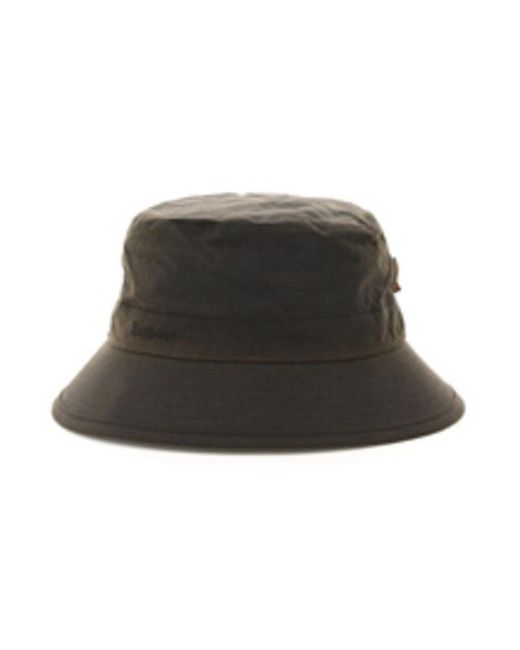 Barbour Brown Wax Sports Hat for men