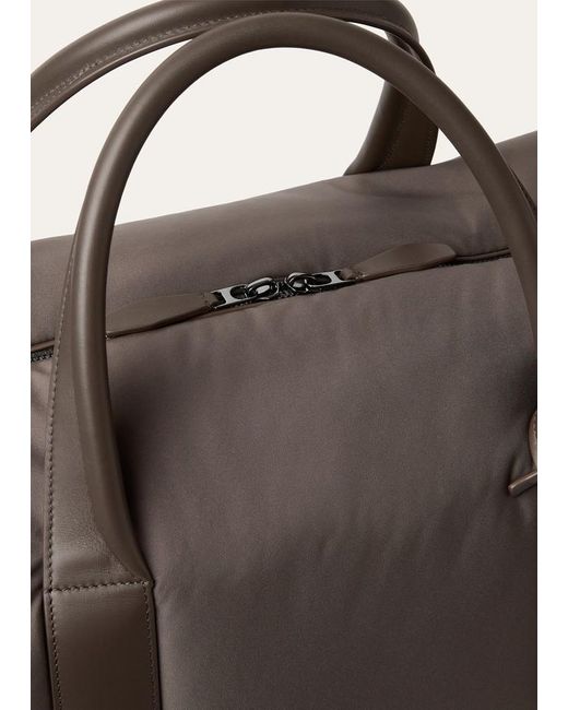 Loro Piana Brown Medium Wind Duffle Bag for men