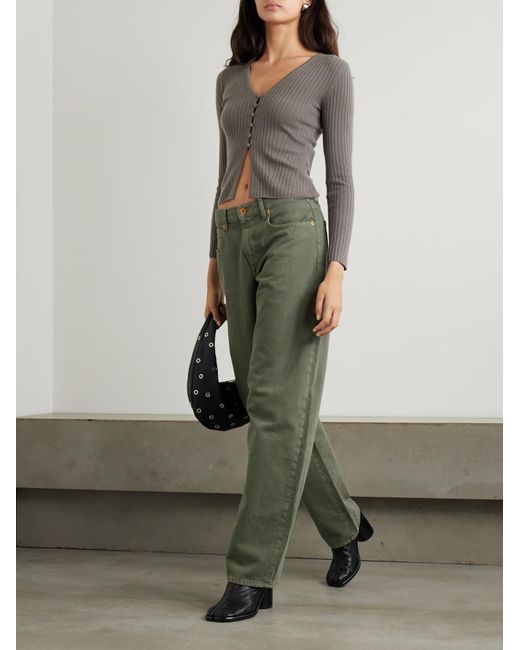 arch4 Gray Ribbed Sweater