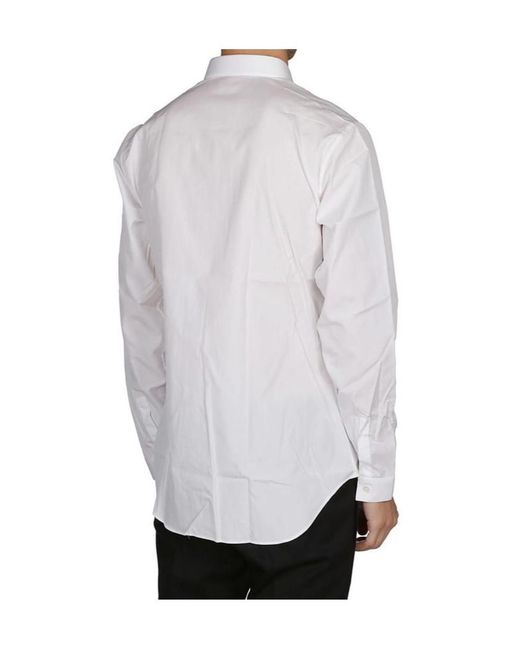 Dior White Homme Slim Fit Long-Sleeved Shirt for men