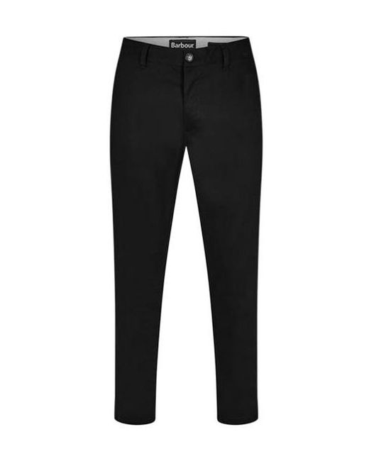 Barbour Black Slim Trousers for men