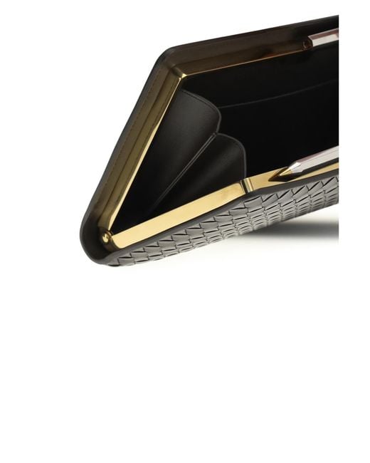 Bottega Veneta Gray Agenda Clutch