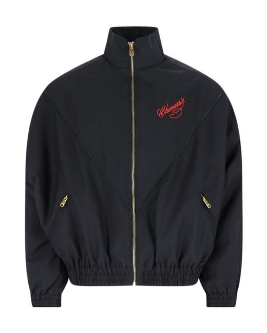 Willy Chavarria Black Ruff Rider Bomber Jacket for men