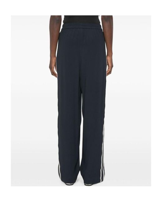 Fabiana Filippi Blue Side-Stripe Track Pants