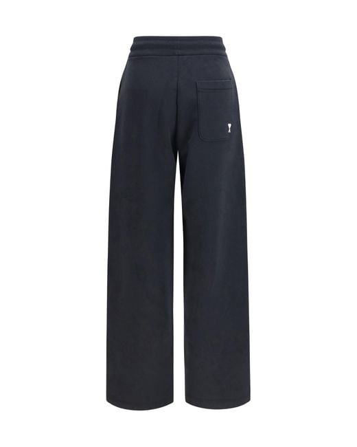 AMI Black Ami Ami De Coeur Drawstring Track Pants