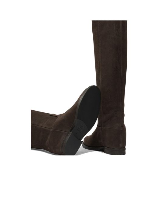 Via Roma 15 Black Leather Boots