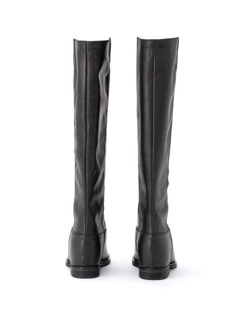 Via Roma 15 Black Flat Boots