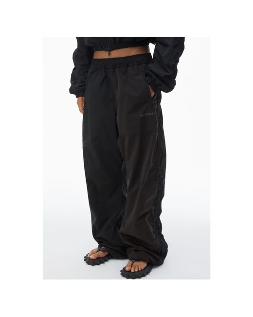 Alexander Wang Blue Ruched Track Pants