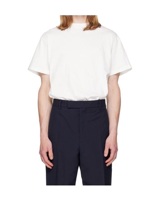 Jil Sander White 3-Pack Short-Sleeved T-Shirt Set for men