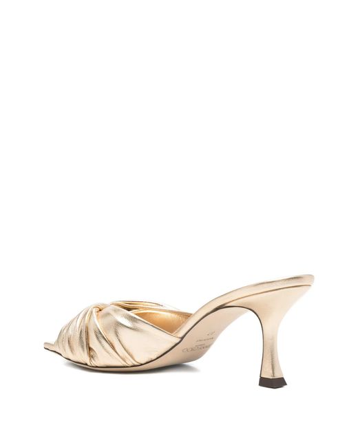 Jimmy Choo Natural Twisted High-Heeled Sandals