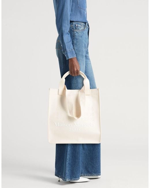 Maison Margiela White Large Solid Color Handbag