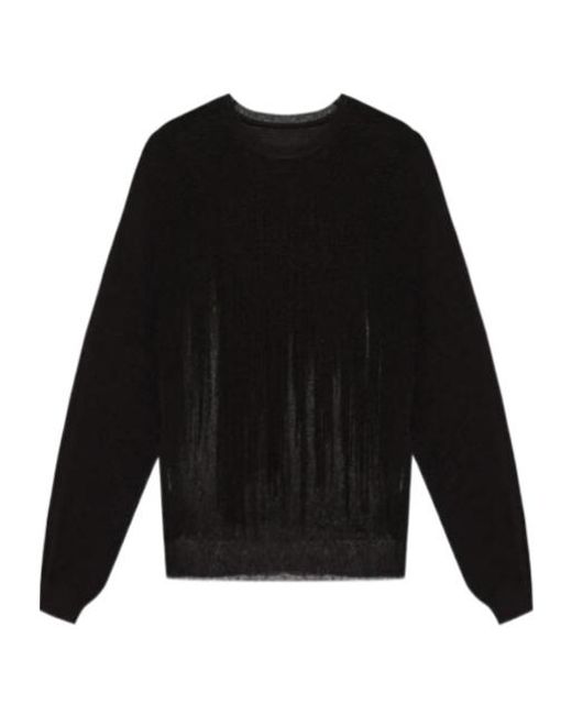 Homme Plissé Issey Miyake Black Brush Close-Up Crew-Neck Sweater for men