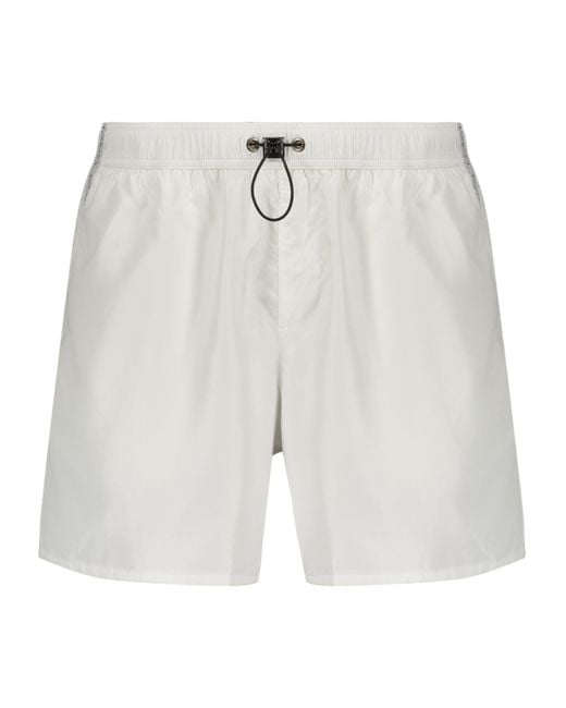 Iceberg White Drawstring Swim Shorts for men