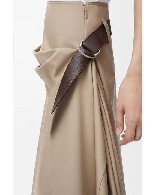 Loewe Natural Belted Skirt
