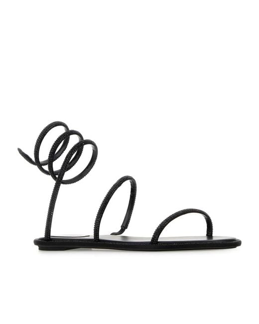 Rene Caovilla Multicolor René Caovilla Cleo Embellished Flat Sandals