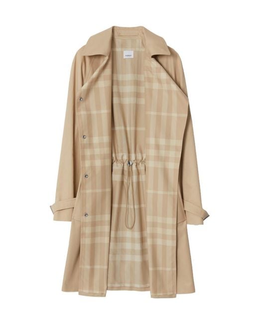 Burberry Natural Notched-Collar Buttoned Trench Coat