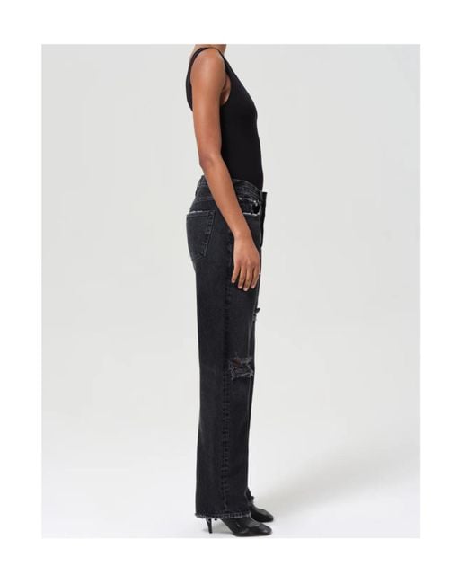 Agolde Black High-Waisted Jeans