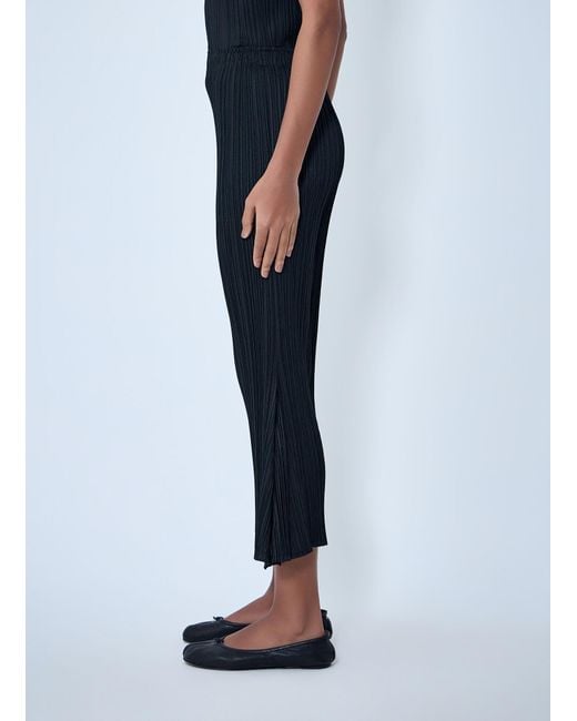 Pleats Please Issey Miyake Black Pleated Trousers