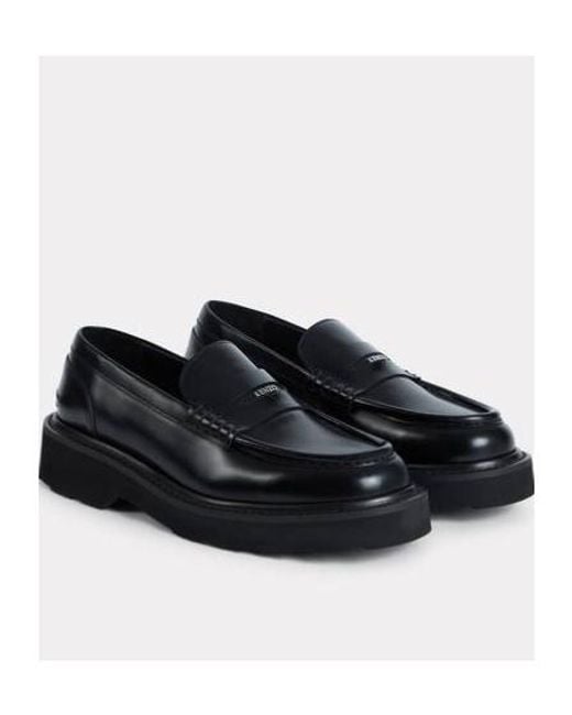 KENZO Black Logo Lettering Chunky Sole Loafer