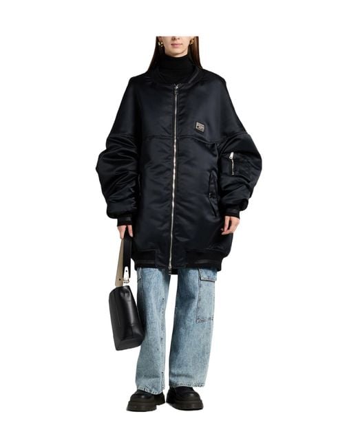 Dolce & Gabbana Black Solid Color Long-Sleeve Jackets
