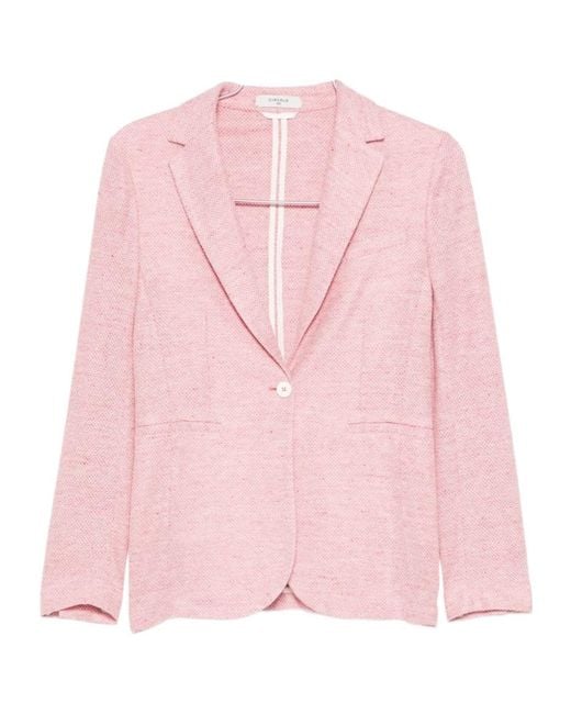 Circolo 1901 Pink Buttoned Single-Breasted Blazer
