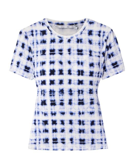 Proenza Schouler Blue Parson Crew Neck T-Shirt