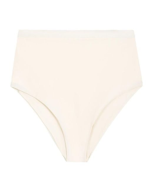 Jil Sander White Logo-Printed Bottoms