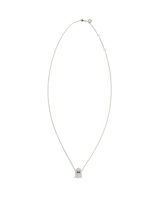 Aliita White Fantasma Pendant Necklace