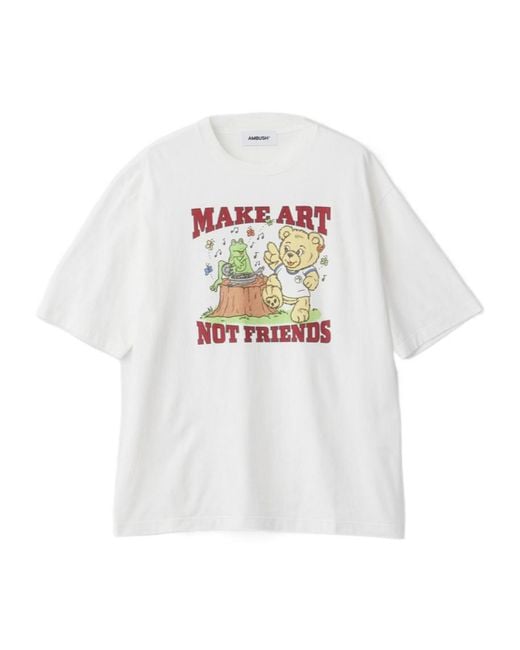 Ambush White Make Art T-Shirt for men