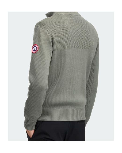 Canada Goose Green Hybridge Knit Jacket for men