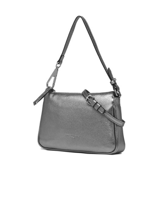 Gianni Chiarini Gray Logo Shoulder Bag