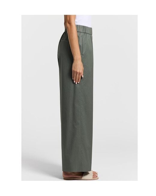 Peserico Green Sail-Hand Palazzo Trousers