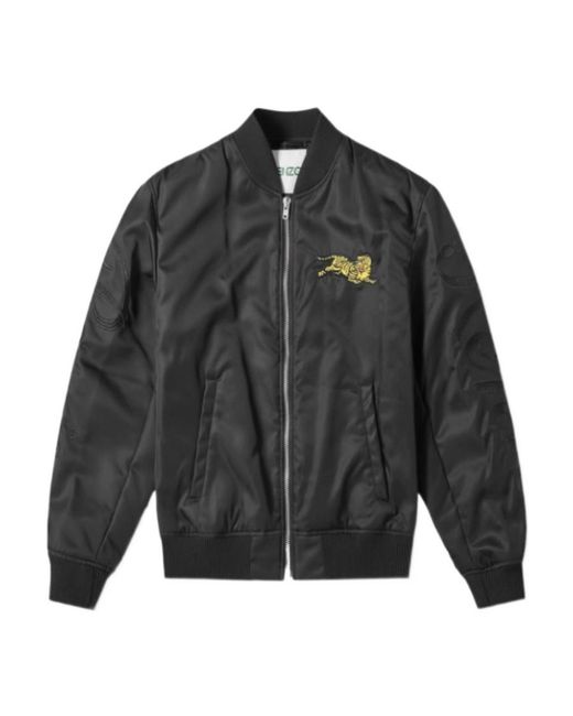 KENZO Gray Embroidered Casual Jacket for men