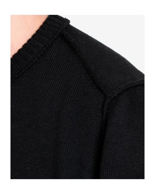 Gran Sasso Black Long-Sleeved Sweater for men