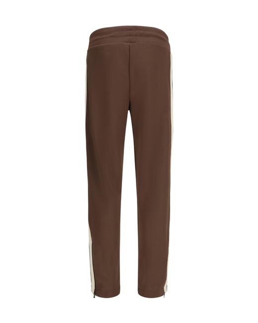 Palm Angels Brown Classic Logo Track Pants for men