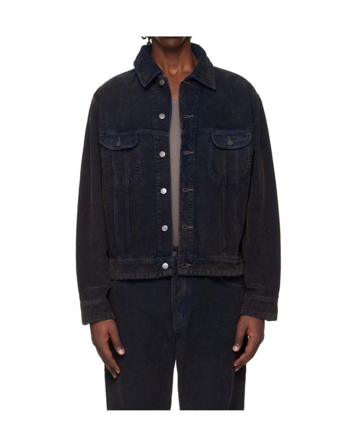 Studio Nicholson Black X Aaron Levine Collaboration Derby Long-Sleeved Casual Jacket for men