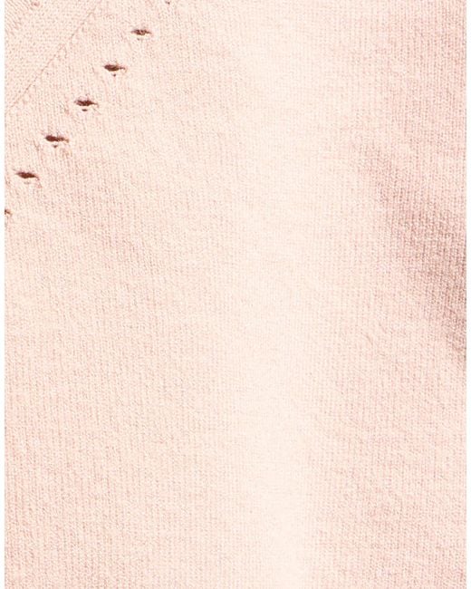 Max Mara Pink Sleeveless V-Neck Cropped Knit Top