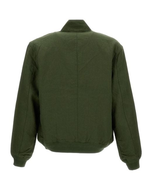 Polo Ralph Lauren Green Wind Brkr Lino Zip Jacket for men