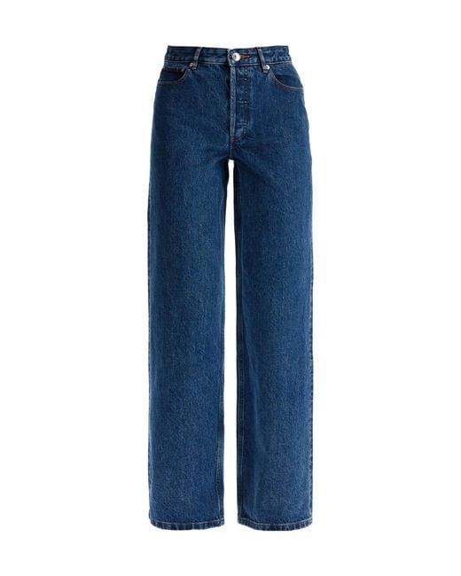 A.P.C. Blue Elisabeth Straight Leg Jeans