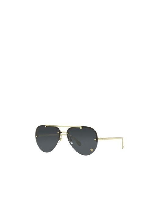 Versace Multicolor Eyewear Medusa Glam Aviator Frame Sunglasses