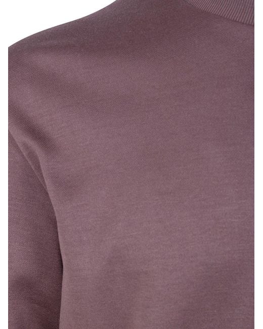 Herno Purple Long-Sleeve T-Shirt for men