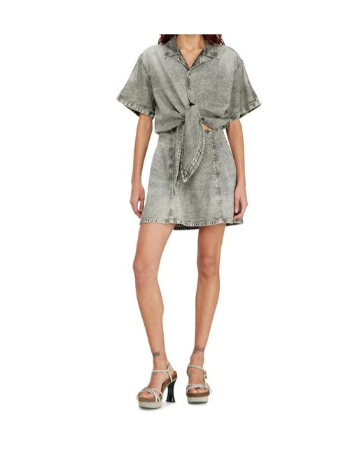 DIESEL Gray De-Staly- Denim Dress