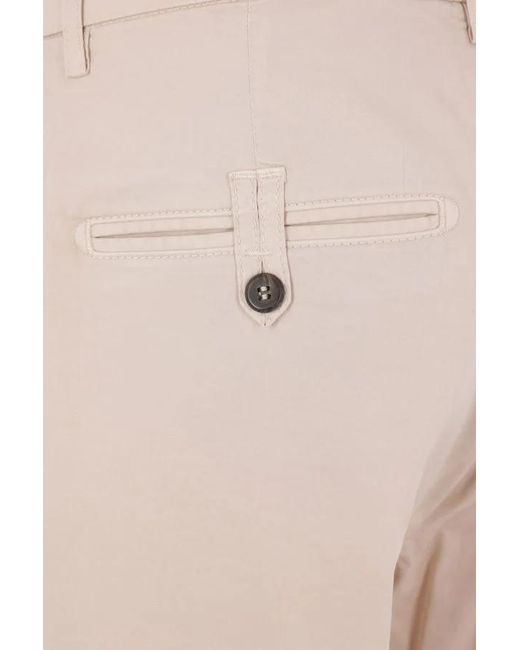 Eleventy Natural Pleated Regular-Fit Pants for men