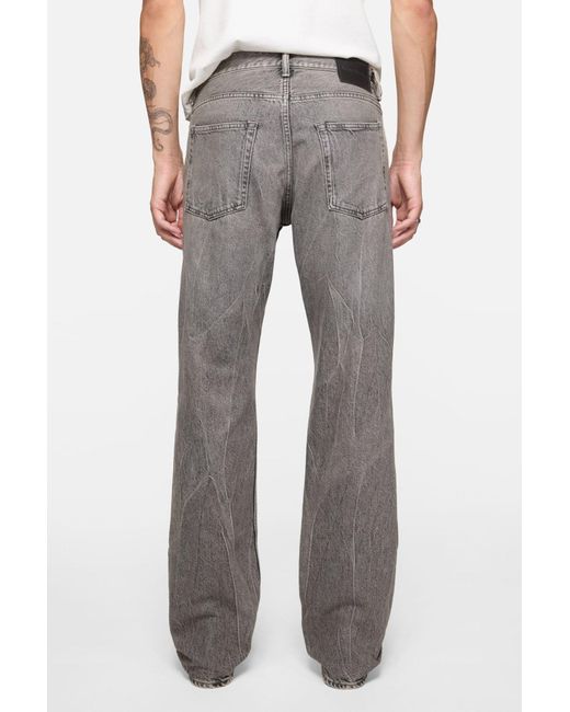 Acne Gray Regular Fit Jeans for men