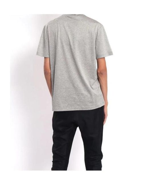 Versace Gray Medusa Logo T-Shirt With Round Neck for men