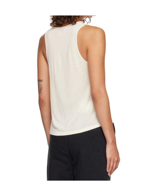 Loulou de Saison White Scoop Neck Tank Top