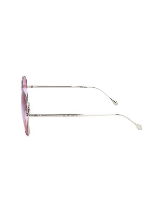 Isabel Marant Pink Round Frame Sunglasses