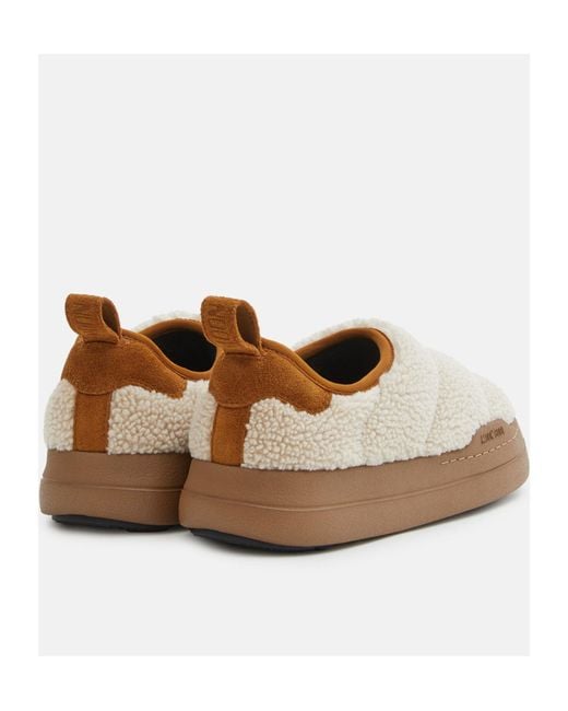 Moon Boot Brown Puffer Fleece Boots