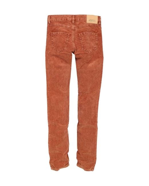 Isabel Marant Orange Étoile Leniya Corduroy Trousers